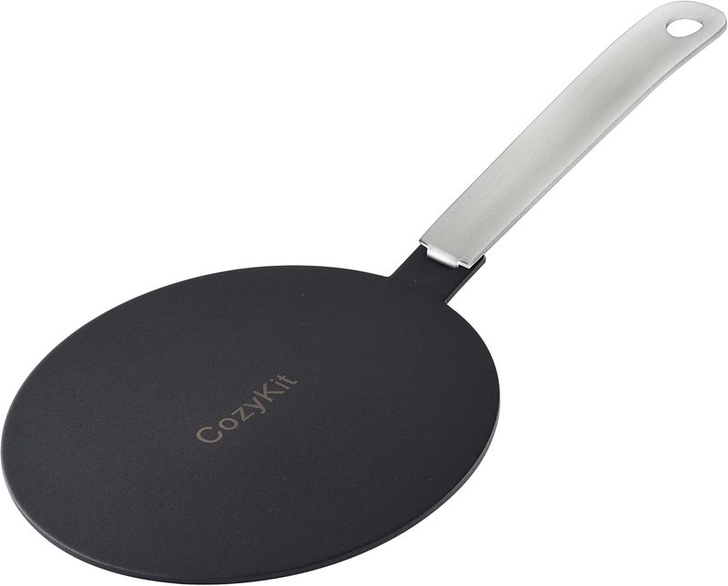 CozyKit 5.5inch Heat Diffuser Stainless Steel Induction Adapter Plate Removable Handle Coffee Milk Cookware Induction Hob Heat Cooking Diffuser for Electric Stove - Image 1